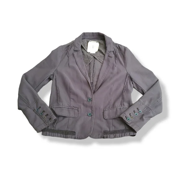 HEI HEI | Anthro | Delaine Cute Gray Gingham Blazer (SIZE 4) - Picture 3 of 16